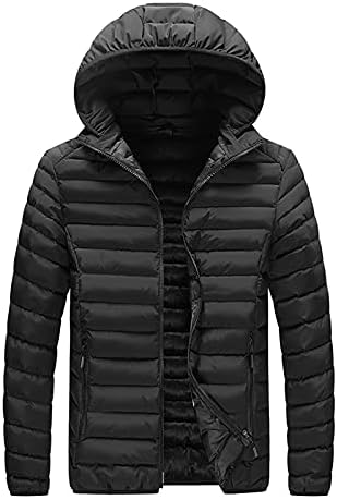 Руи Менс палто памучни јакни Зимски худи мода лежерна светлина топла ватирана јакни модерни надворешни патенти за надворешна облека