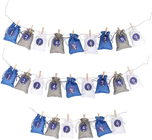 1 Поставете елегантни торби за фаворизирање на забавата со лекување на торби за висини за висечки Божиќни украси