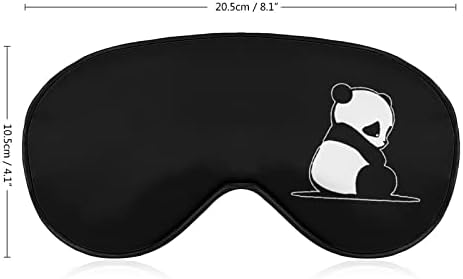Тажна панда за спиење маска за очи мекото око ги блокира светлата заслепени со прилагодлива лента за патување за патувања