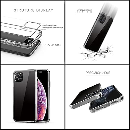 Телефон Случај Компатибилен со iPhone 14 Samsung Galaxy 15 Еден 14 Насока 12 7 8 Xr 11 Pro Max Se 2020 13 Додатоци Водоотпорен Гребење Транспарентен