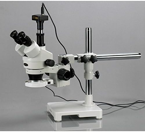 AmScope SM-3TZ-80S-8m Дигитален Професионален Тринокуларен Микроскоп За Стерео Зумирање, Wh10x Окулари, 3,5 X-90X Зголемување, 0,7