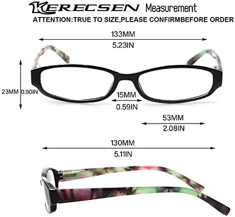 Kerecsen читање очила чешел пакет со повеќе мажи и жени читатели пролетни очила за шарки