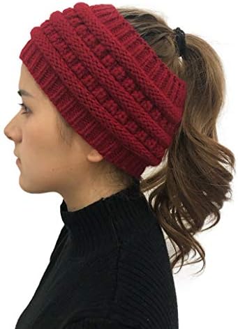 Капчиња плетени холи трендовски грав капа, жени мода на отворено цврсто глава лента за спојување капачиња за глава додатоци за коса за