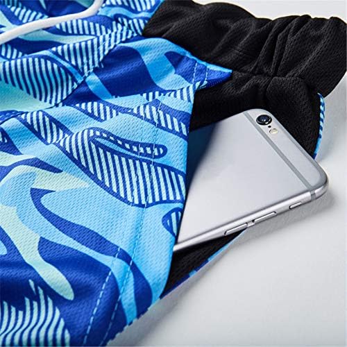 Стлубни стебла за пливање на мажите Андонџивел Брзи суви камуфлажни табли со шорцеви пливаат кратки панталони со поставена мрежа со џебови