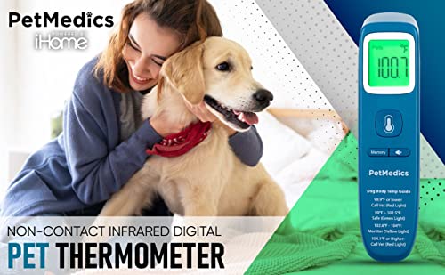 Петмедицински Бесконтактен Дигитален Термометар За Миленичиња За Кучиња-Инфрацрвено Брзо И Прецизно Откривање На Температурата На Кучињата-Лесен