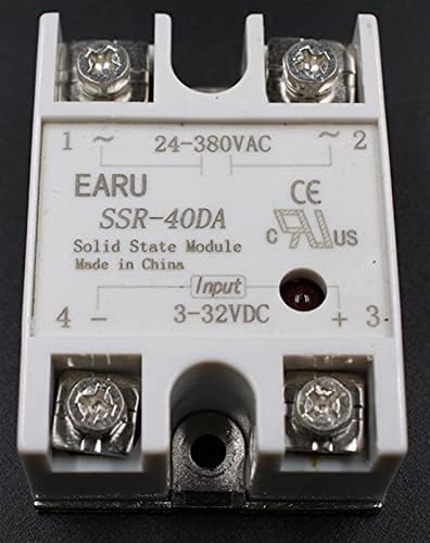 HIFASI 1PC SSR-40 DA SSR-40DA 40A SSR реле Влез 3-32VDC излез 24-380VAC за PID температурен контролер