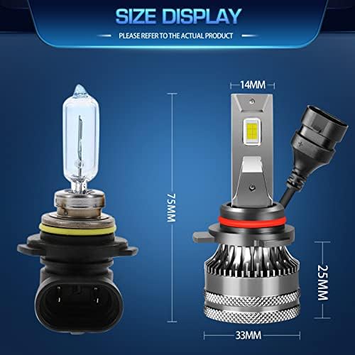 HMCYCI FIT for Jeep Grand Cherokee LED Bulbs Bulbs, 9005 High Beam + H11 Low Beam + H11 Light Fog, Super Bright 6500K Cool White, пакет од