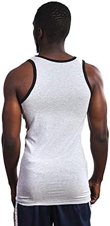 Различни допир за машка мускулна салата за спортски вежби со памук/спандекс резервоар врвови а-кошули
