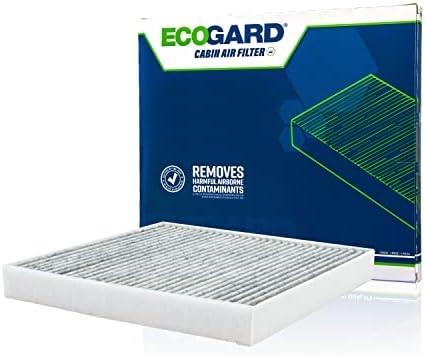 Ecogard XC35843C Premium Cabin Air Filter со активиран елиминатор на мирис на јаглерод одговара на Smart Fortwo 2008-2018,