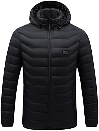 Унисекс долг ракав загреана јакна зима на отворено мека школка Електричен палто за греење топло качулка со загреана надворешна облека