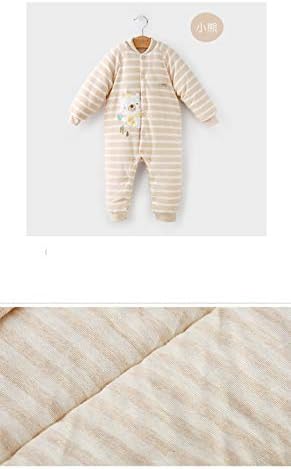 Kao0yan носење ќебе, нозе за бебиња за спиење топла постава зимска деца вреќа за спиење одвоени ракави