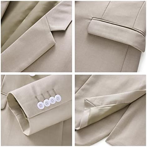 Mens Suits Slim Fit 3 парчиња костуми за мажи едно копче цврсто смокинг блејзер јакна елек и панталони поставени матурски бизнис свадба