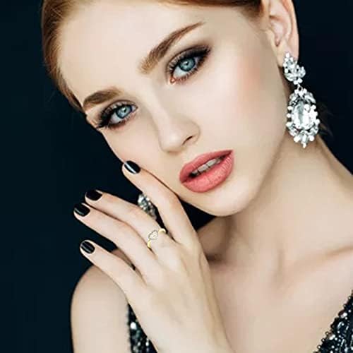 2023 Нов дијамант Loveубов Gifиф прстен креативен ангажман дами дами од срце-срце накит 1 прстен