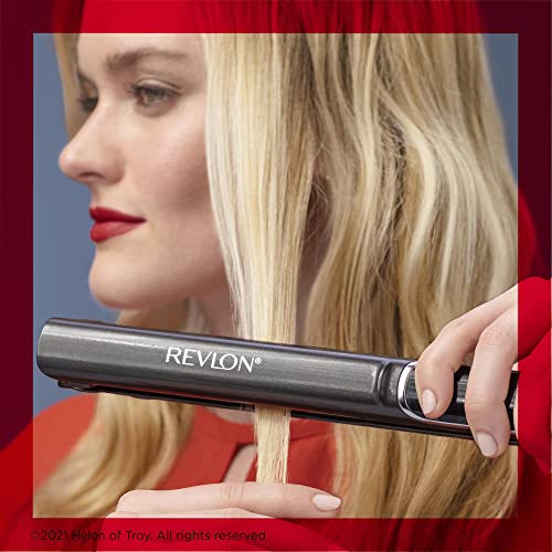 Revlon бакар мазна коса рамна железо | Фриз Контрола за брзи и сјајни стилови,