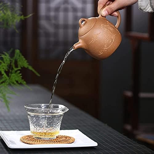Канцелариски чајник виолетова глинест сад виолетова глина чај сет за пиење сет сурова рак Roe пијалок за пиење дома украс еапоти