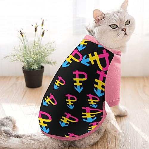 Смешноста на пансексуалната гордост Виножито знаме за печатење домашно милениче за миленичиња со џемпери за пулвер за кучиња мачка со дизајн