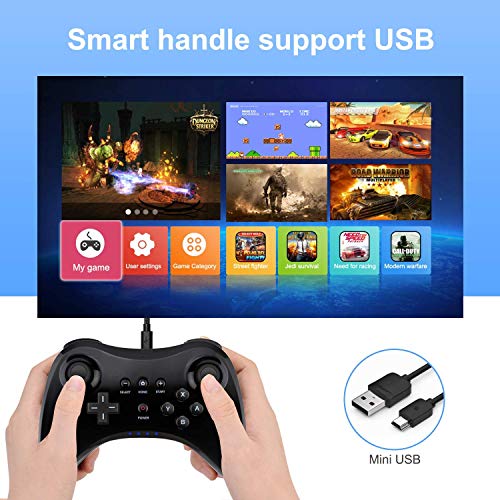 Gakgbxbig Безжичен Контролер Gamepad За Nintendo Wii U Bluetooth Игра Контролор Џојстик Gamepad