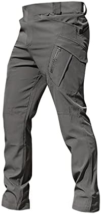 Eoeioa Mens Baggy Tactical Pants Ripstop Вода отвратија лесни лесни карго панталони Брзи суви мулти џебови Работни панталони