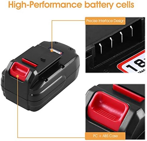2пакови 3.6 Ах Замена За Портер Кабел 18v Батерија Ni-Mh PC18B Компатибилен Со Портер Кабел 18 Волти PC18B-2 PCC489N PCMVC PCXMVC Безжични Алатки
