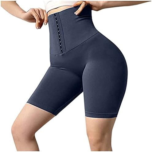 Јога хеланки плен стомак што работи шорцеви за слабеење на тренингот Панталони женски јога панталони тренингот кратки жени