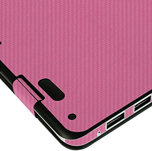 Skinomi розови јаглеродни влакна Целосно тело Кожа компатибилна со Samsung Бележник 9 Спин 13,3 инчи Техскин со анти-меурчиња за заштитен