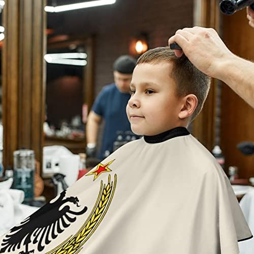 Албански Орел Бербер Кејп Професионална Фризура Престилка Симпатична Коса Сечење Кејп За Момчиња Девојки