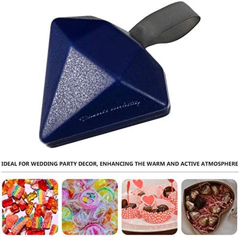 Bestonzon Box Piramid Pyramid Canisters може да ги забави контејнерите богатства занаети со правење сладок украс сина рачна капаче