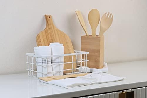Лента за постелнина кујнски крпи сет - чисти крпи за памучни садови за кујна, супер абсорбента кујна рачна крпа, сиви чајни крпи, меки