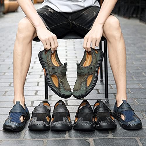 Xmtxzym мажи сандали летни големи димензии мажи сандали на отворено машки обични чевли сандали