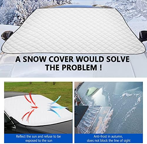 Снежна покривка на шофершајбната на автомобилот, Зимскиот мраз за шофершајбна за снег на снег/заштитник, водоотпорен ветерница
