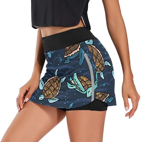 Ксигуа Море женско активно здолниште на жените со џебови со шорцеви лесни атлетски голф здолништа со џеб од патент