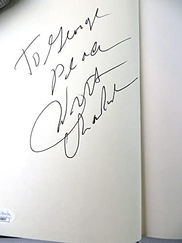 Вил Чемберлен потпиша автограмирана книга Преглед од горе Лејкерс JSA AI98897