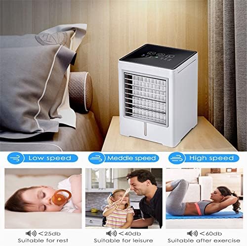 Преносен вентилатор за климатик, личен овлажнител за ладилник за испарување на воздухот, УСБ полнење мини ладење вентилатор, вентилатор
