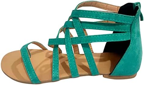Кингтоваг мода отворена женска пети лето сандали за дишење плажа рамни патенти чевли женски сандали за лежење сандали за жени