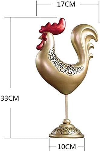 GFDJ фигура Нова кинеска петелска уметничка скулптура ретро пилешко животни фигура смола уметност занает занаетчиска декорација на отворање
