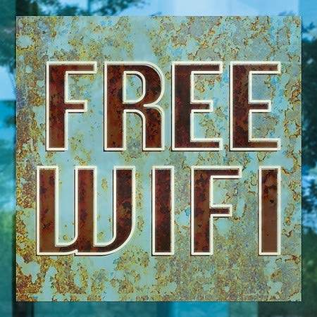 CGSignLab | Слободен WiFi-Дух На Возраст Сина Прозорец Се Држат | 5 x5