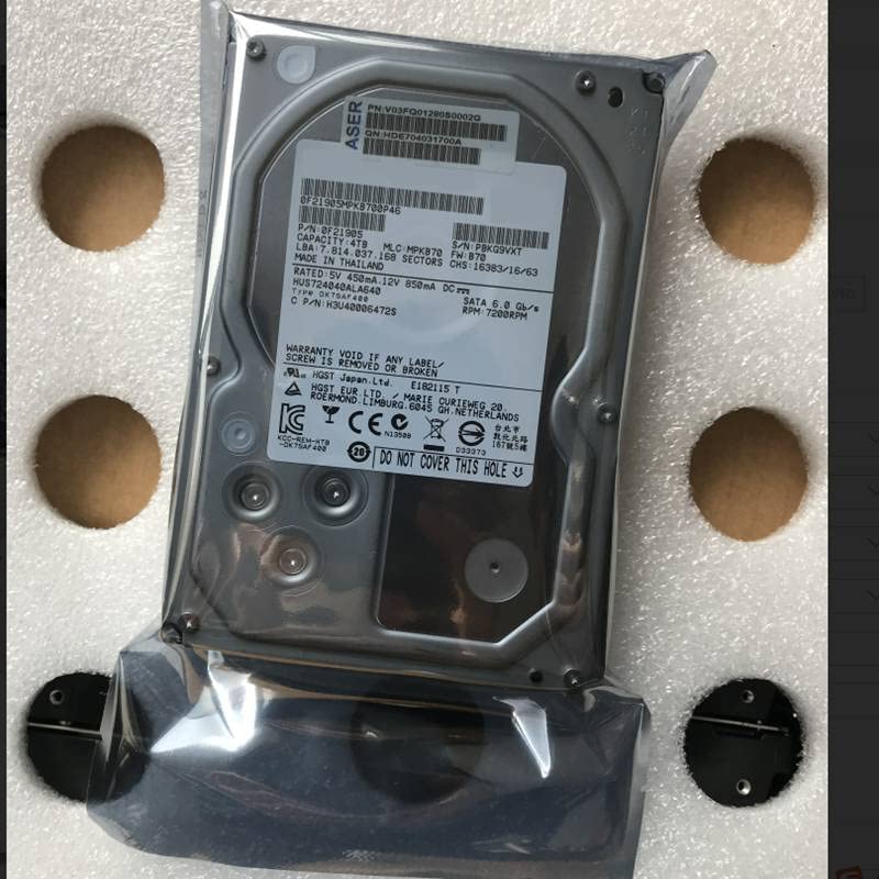 HDD ЗА Hgst 4TB 3.5 7K4 SATA 6 Gb/s 64MB 7200RPM За Внатрешна HDD За ПРЕТПРИЈАТИЕ Класа HDD ЗА HUS724040A640