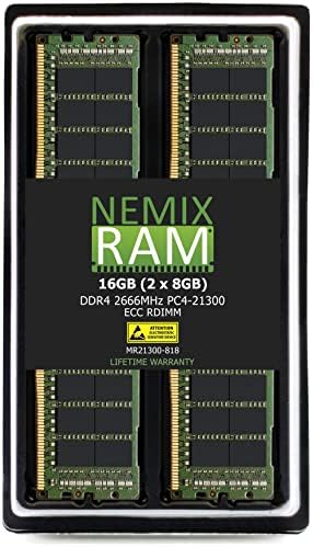 НЕМИКС RAM МЕМОРИЈА 512GB DDR4-21300 PC4-2666 ECC RDIMM Регистрирана Надградба На Меморијата На Серверот За Dell PowerEdge R440 Rack Сервер