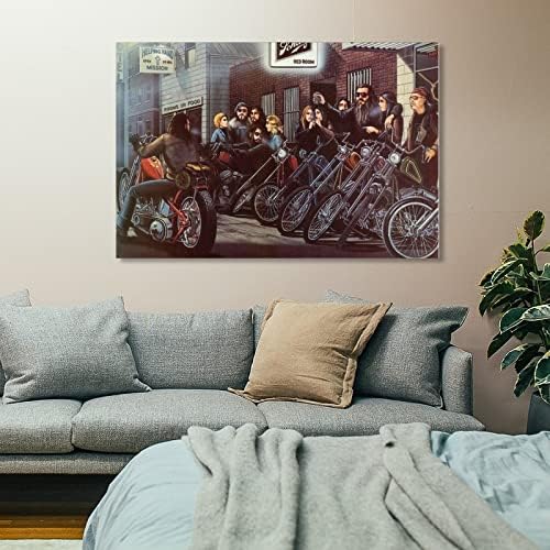 Возач на духови на духови Дејвид Ман моторцикл wallидна уметност деко естетски постери платно сликање постери и отпечатоци wallидни уметнички
