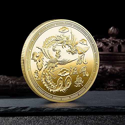 Кинески Монета Феникс Нирвана Среќа Монета За Лотарија Билет Гребење Алатка