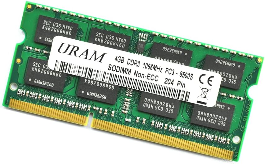 Урам Лаптоп Меморија 4GB DDR3 1066MHz 1067MHz PC3 - 8500s Samsung IC RAM SODIMM или Apple Mc, Intel И Amd Системи