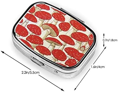 PSVOD Hot Hot Dogs и Lemonade Protable Mini Travel Daily Pill Box - потсетник за квадратни пилули