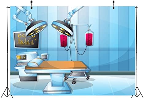 Локатор 10x8ft ткаенина во болница Операционата соба заднини цртани филмови доктор стоматолошки кревет фотографија позадина медицинска