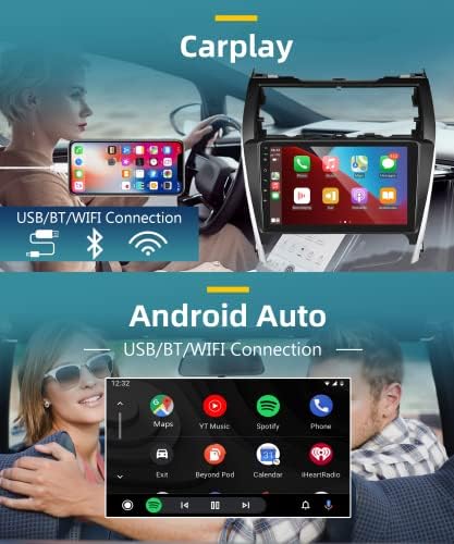 2G 32g За Toyota Camry 2012 2013 2014 Android Автомобил Стерео Со Apple Carplay, Rimoody 10.1 Инчен Екран На Допир Автомобил Радио Со