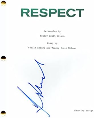Ennенифер Хадсон потпиша филмско скрипта за автограмско почитување - Арета Френклин Биопик, многу ретка, добитник на Оскар од Dreamgirls