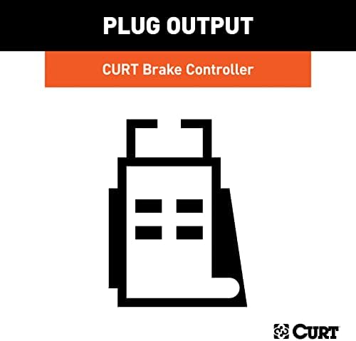 Curt 51529 Брз приклучок за контролор на сопирачки за сопирачки, компатибилен со избрани Hyundai Palisade, Santa Cruz, Kia Telluride, Black