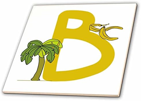 3дроза Симпатична Слика На Буквата Б Со Дизајн На Банана-Плочки