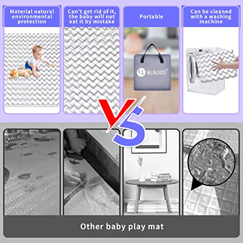 Playpen Mat, 50x50 Play Mat for Playpen ， Дебела бебешка душек за ползи на подот, без лизгање бебе игра за играње за играње 50 × 50