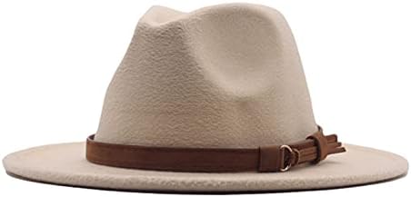 Панама женски капа капа широко федора флопи класичен појас тока волна бејзбол капачиња за човечки капи и капачиња