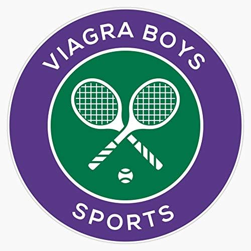 Виагра момчиња - спортско лого винил водоотпорен налепница декларална лаптоп лаптоп wallиден прозорец браник налепница 5 “